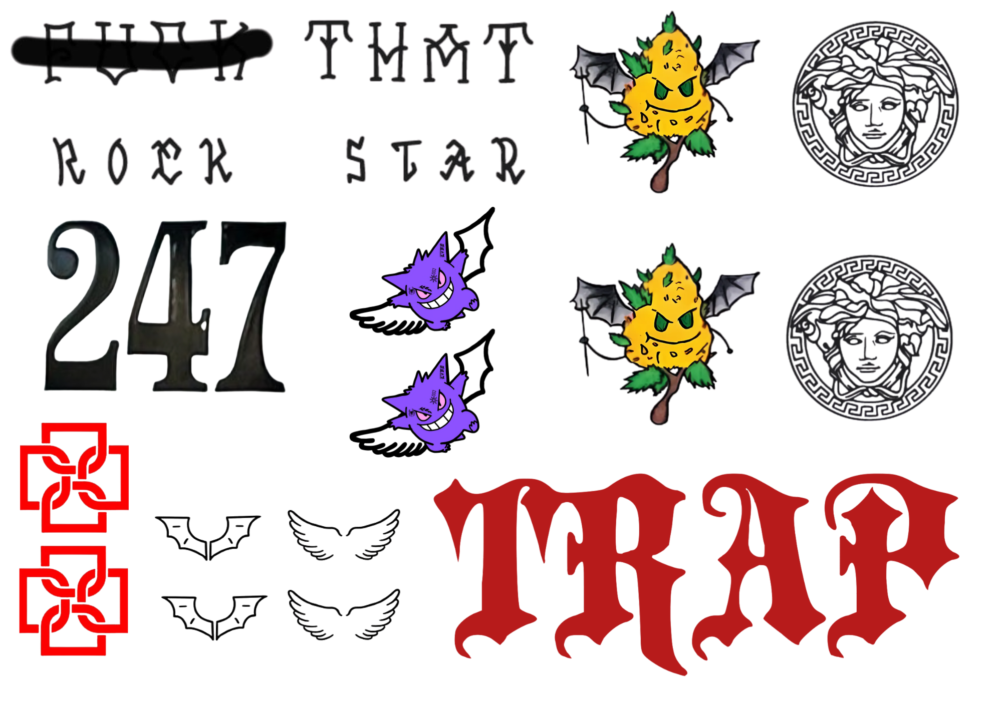 Tatuajes temporales Duki