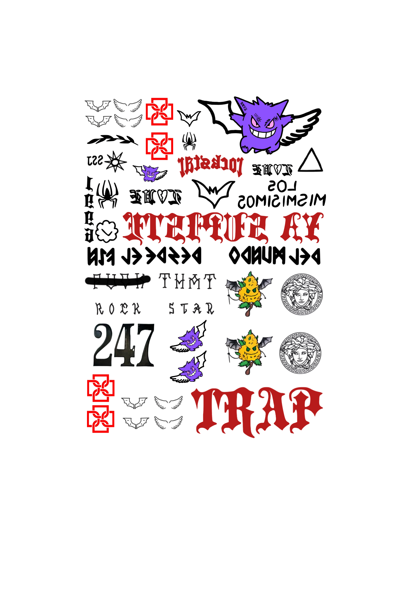 Tatuajes temporales Duki