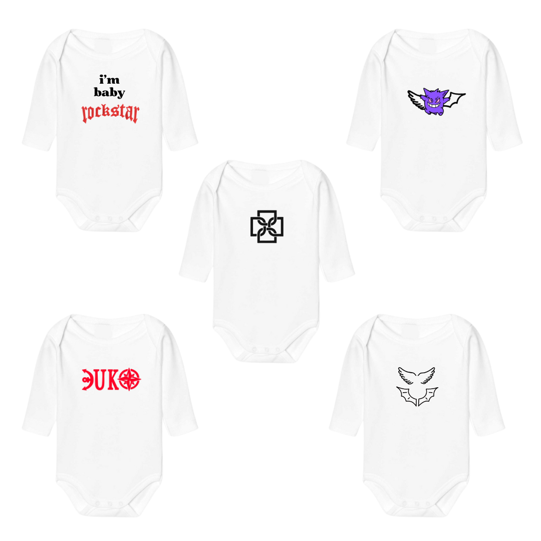 Bodys de bebe Duki pack 5