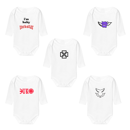 Bodys de bebe Duki pack 5