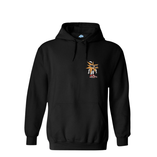 SUDADERA ESTRELLA Y MEDIA LUNA MORA