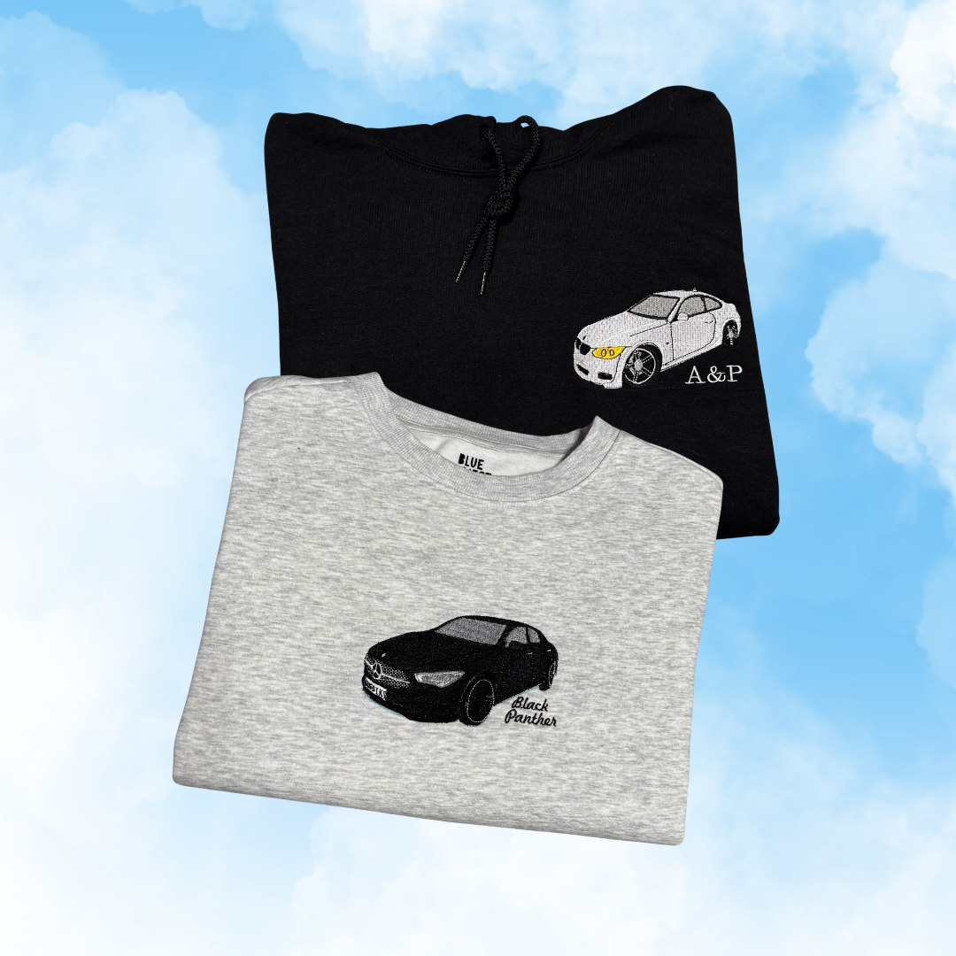 🚗 Sudadera de tu coche bordada 🏎️