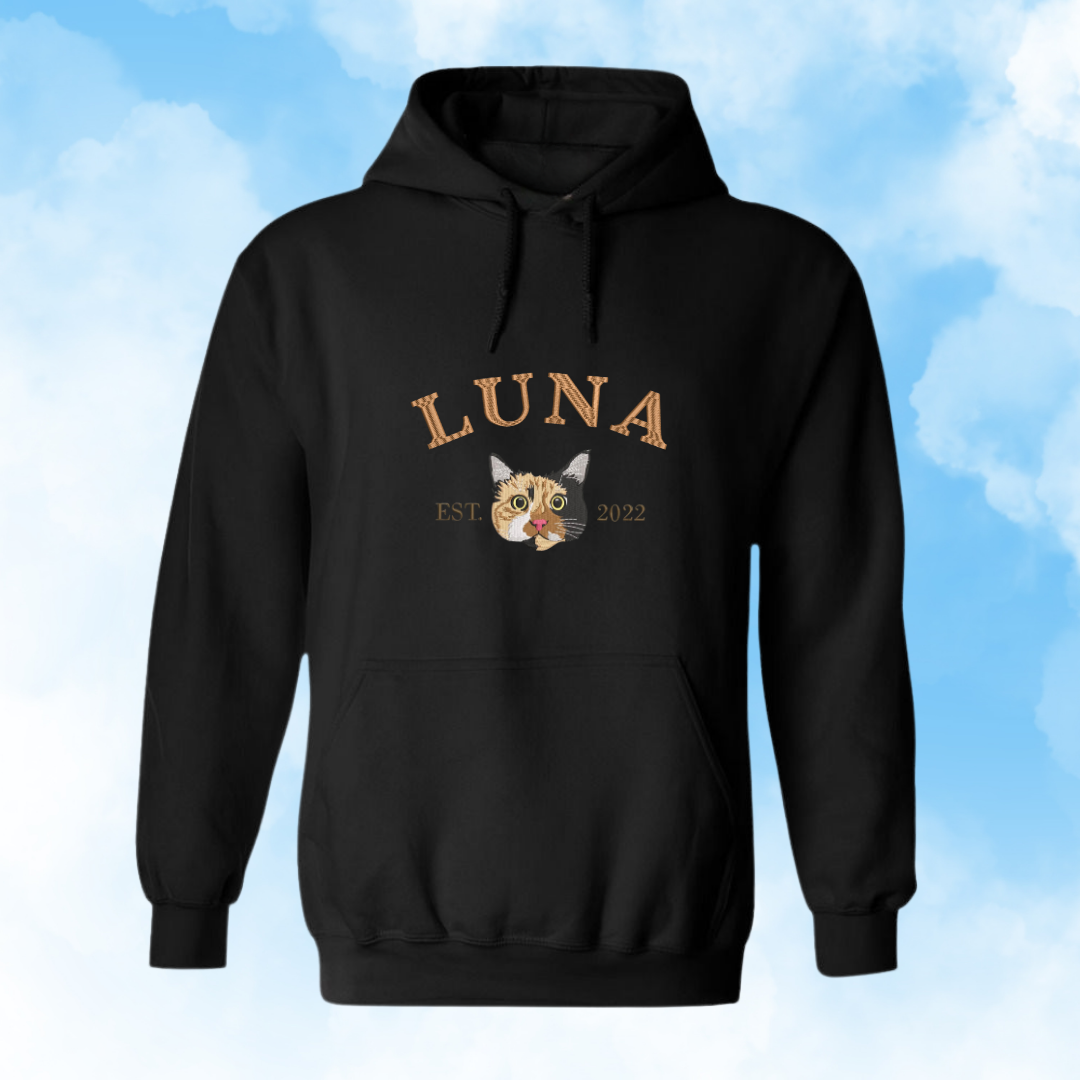 🐱 Sudadera bordada de tu mascota con nombre 🐶