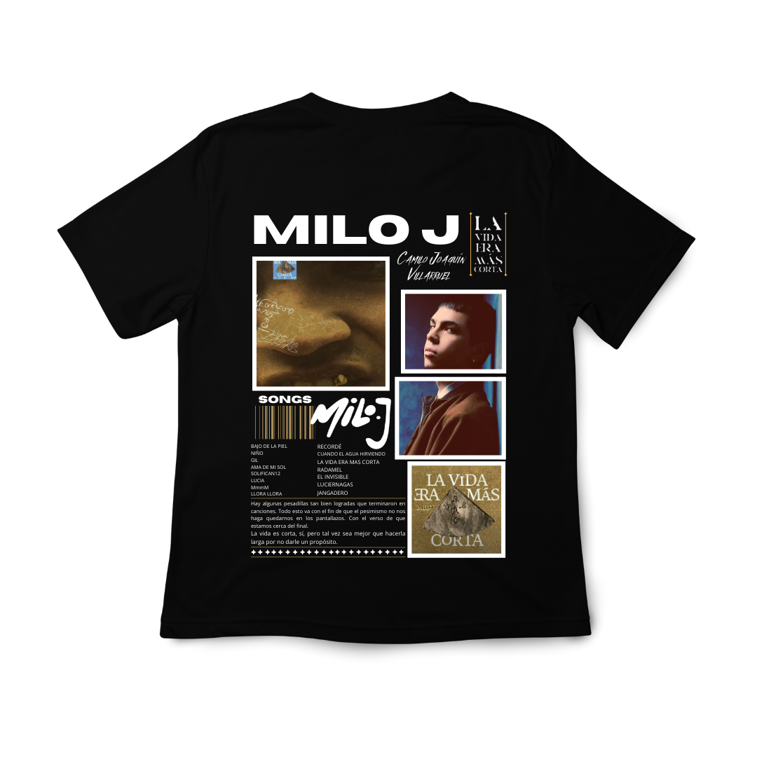 CAMISETA/SUDADERA MILO J LA VIDA ERA MAS CORTA